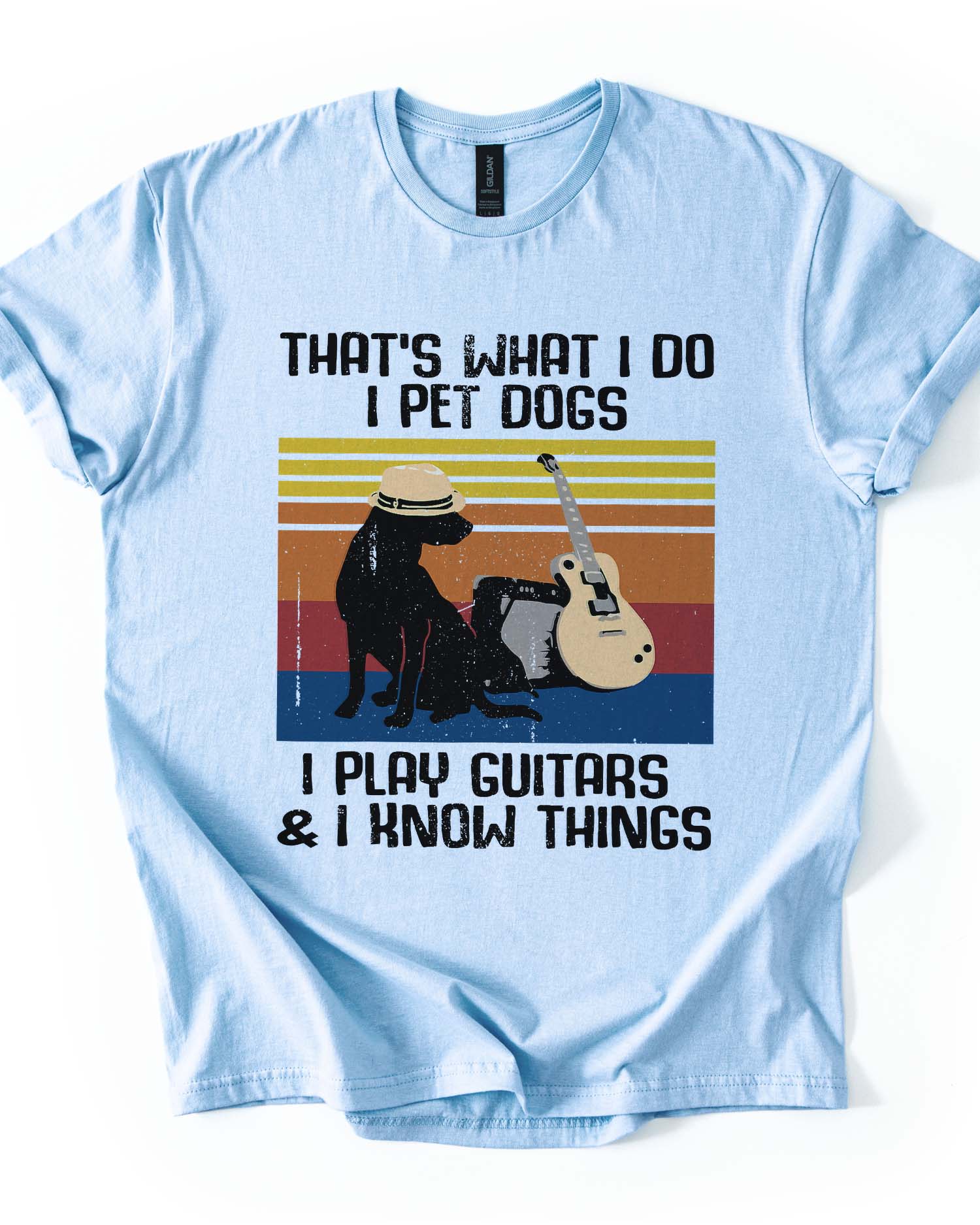 Pet Dogs Play Guitars Know Things Tee