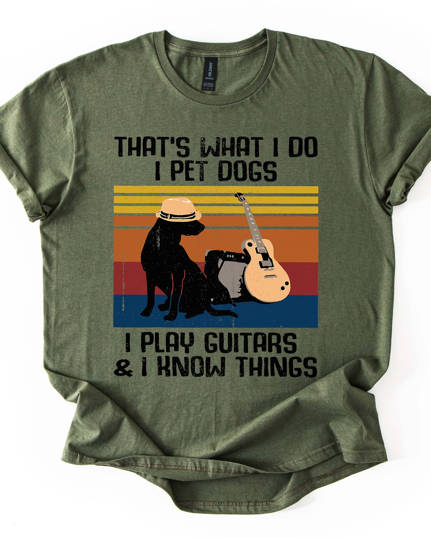 Pet Dogs Play Guitars Know Things Tee