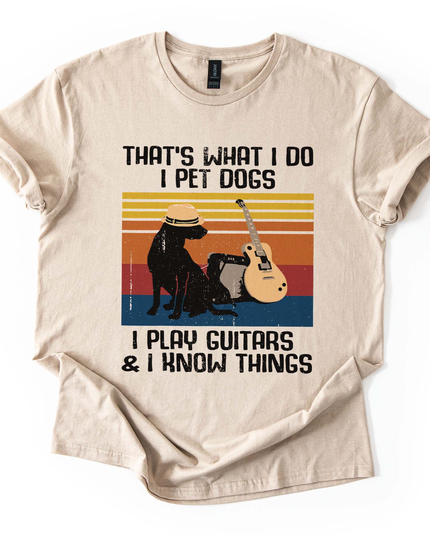 Pet Dogs Play Guitars Know Things Tee
