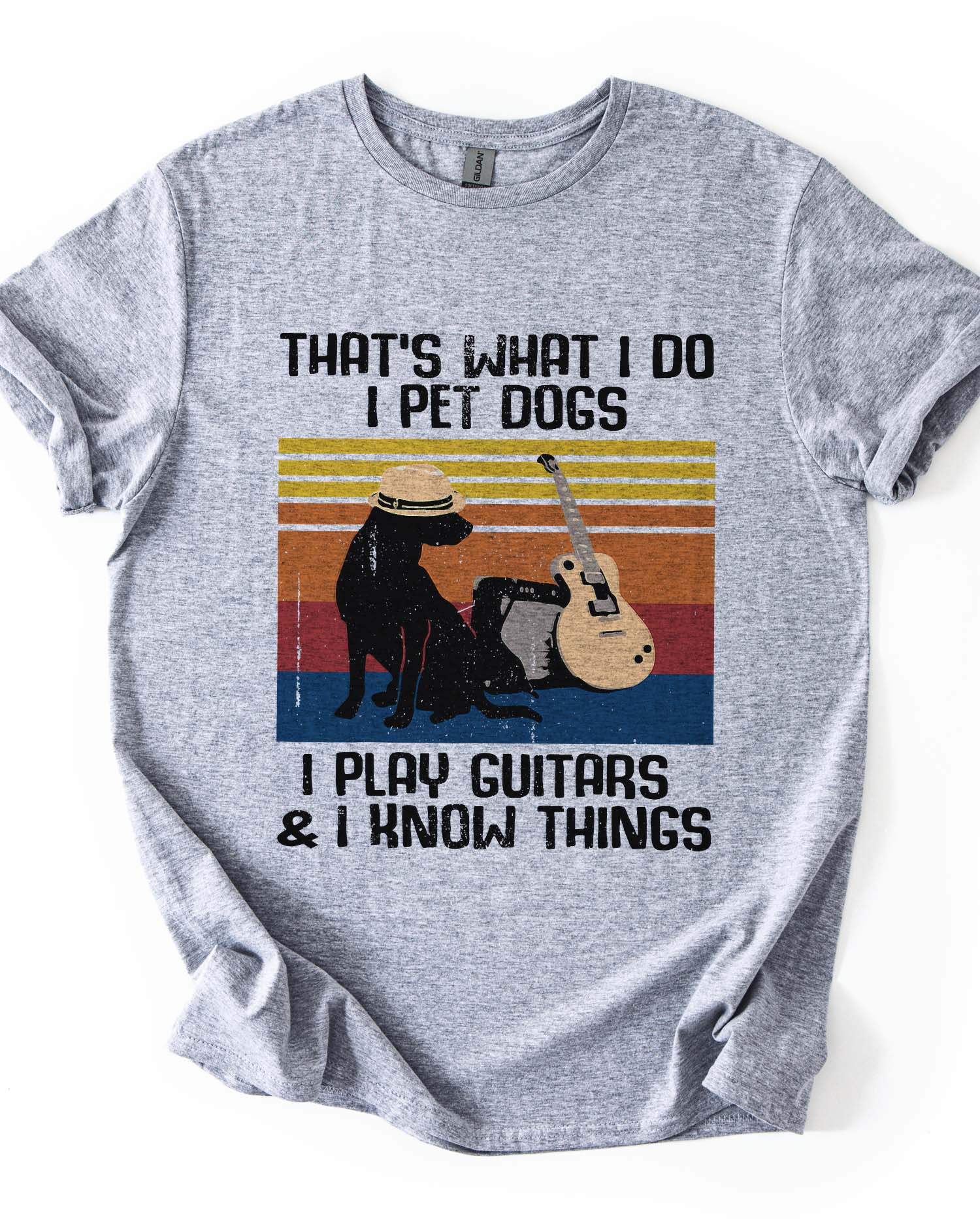 Pet Dogs Play Guitars Know Things Tee