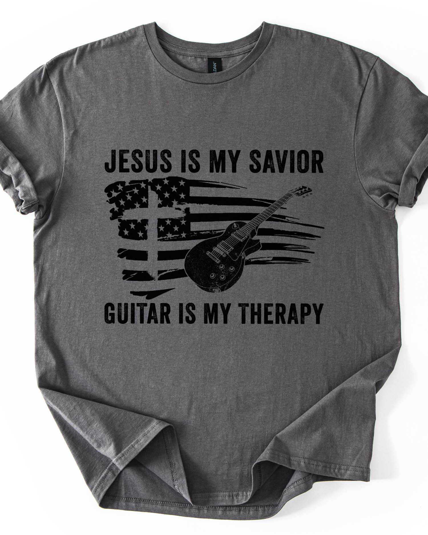 Jesus Is My Savior Guitar Is My Therapy Tee