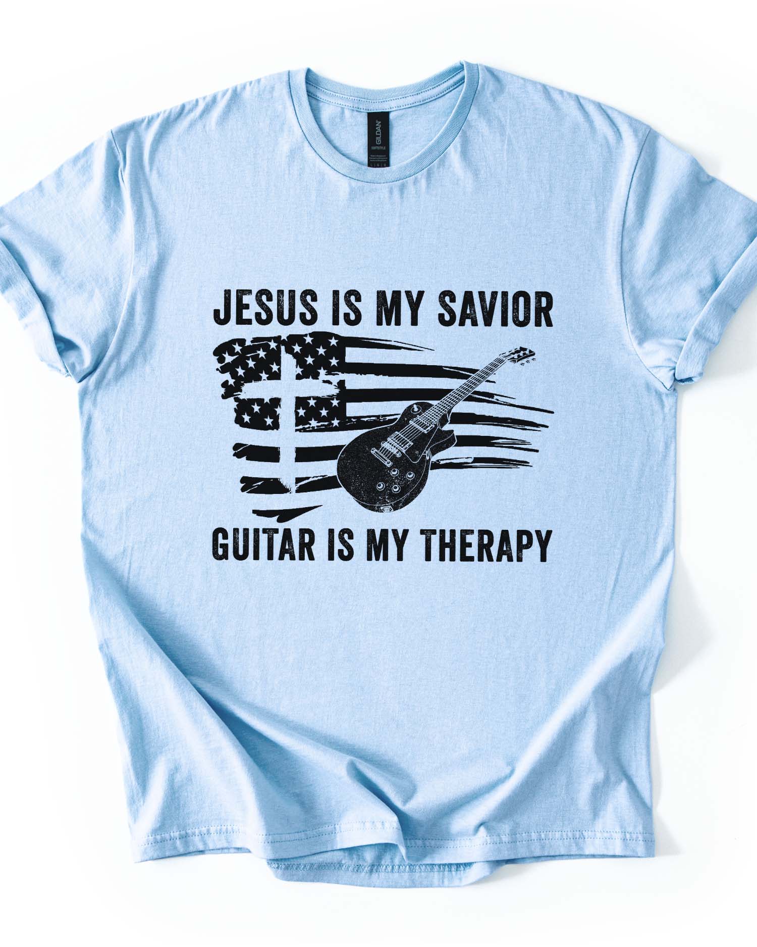 Jesus Is My Savior Guitar Is My Therapy Tee