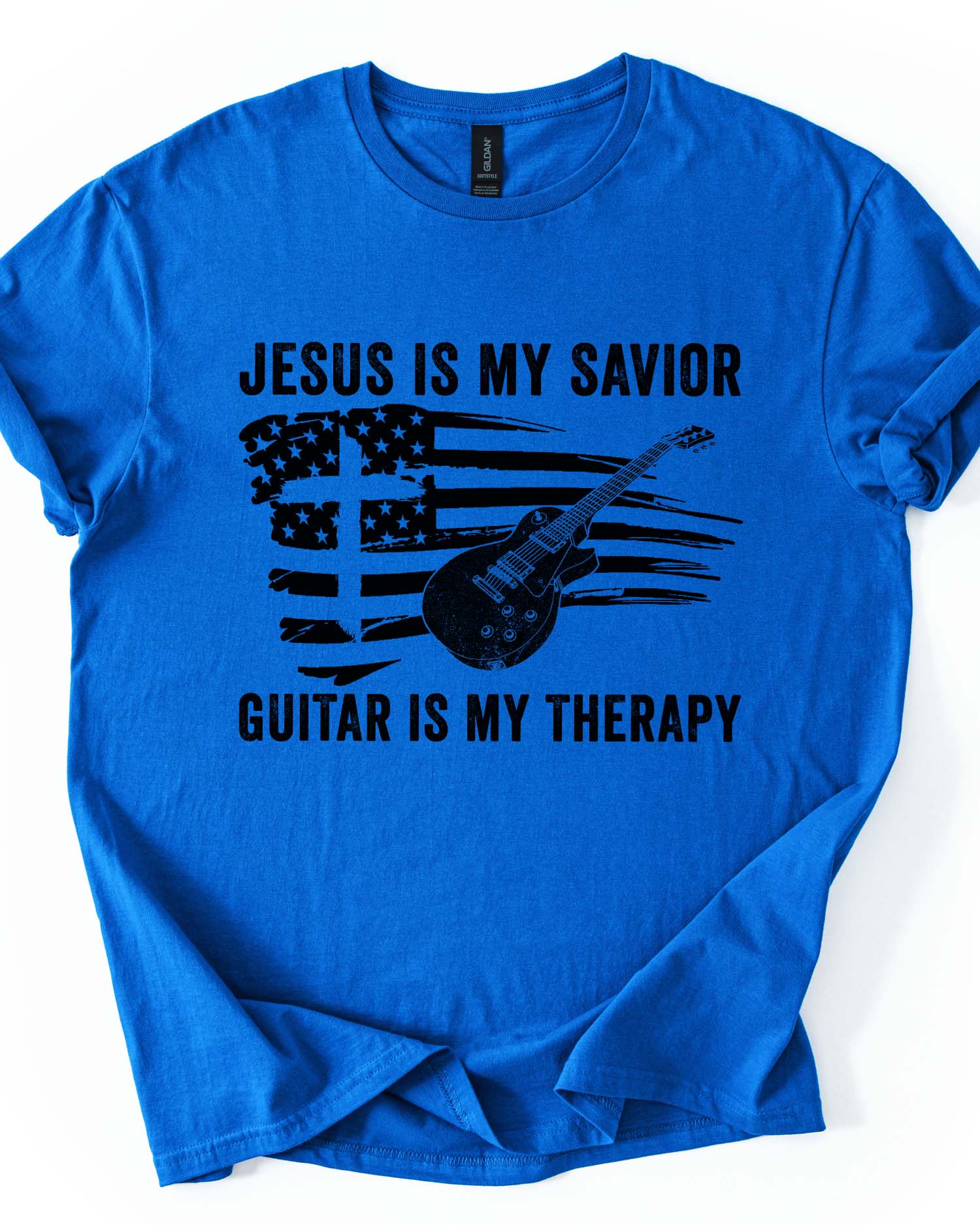Jesus Is My Savior Guitar Is My Therapy Tee