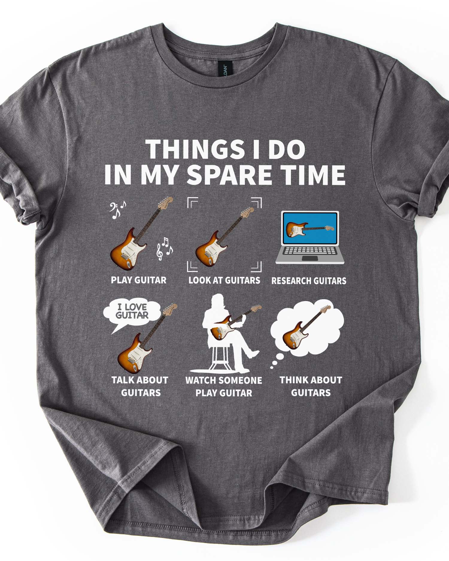Things I Do in My Spare Time Guitar Tee