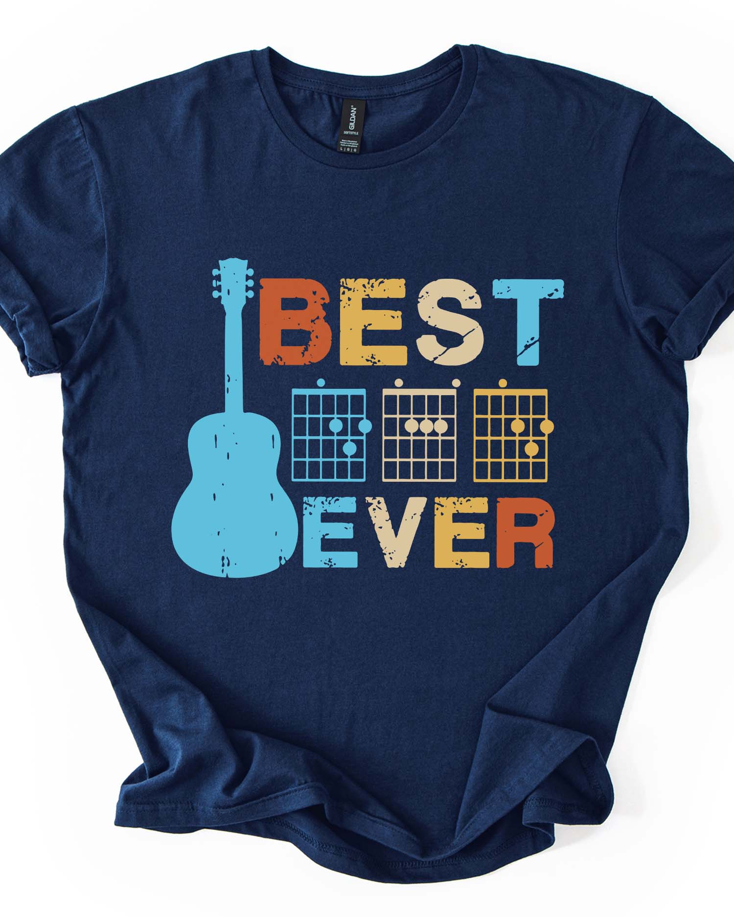 Retro Vintage  Dad Guitar T-Shirt