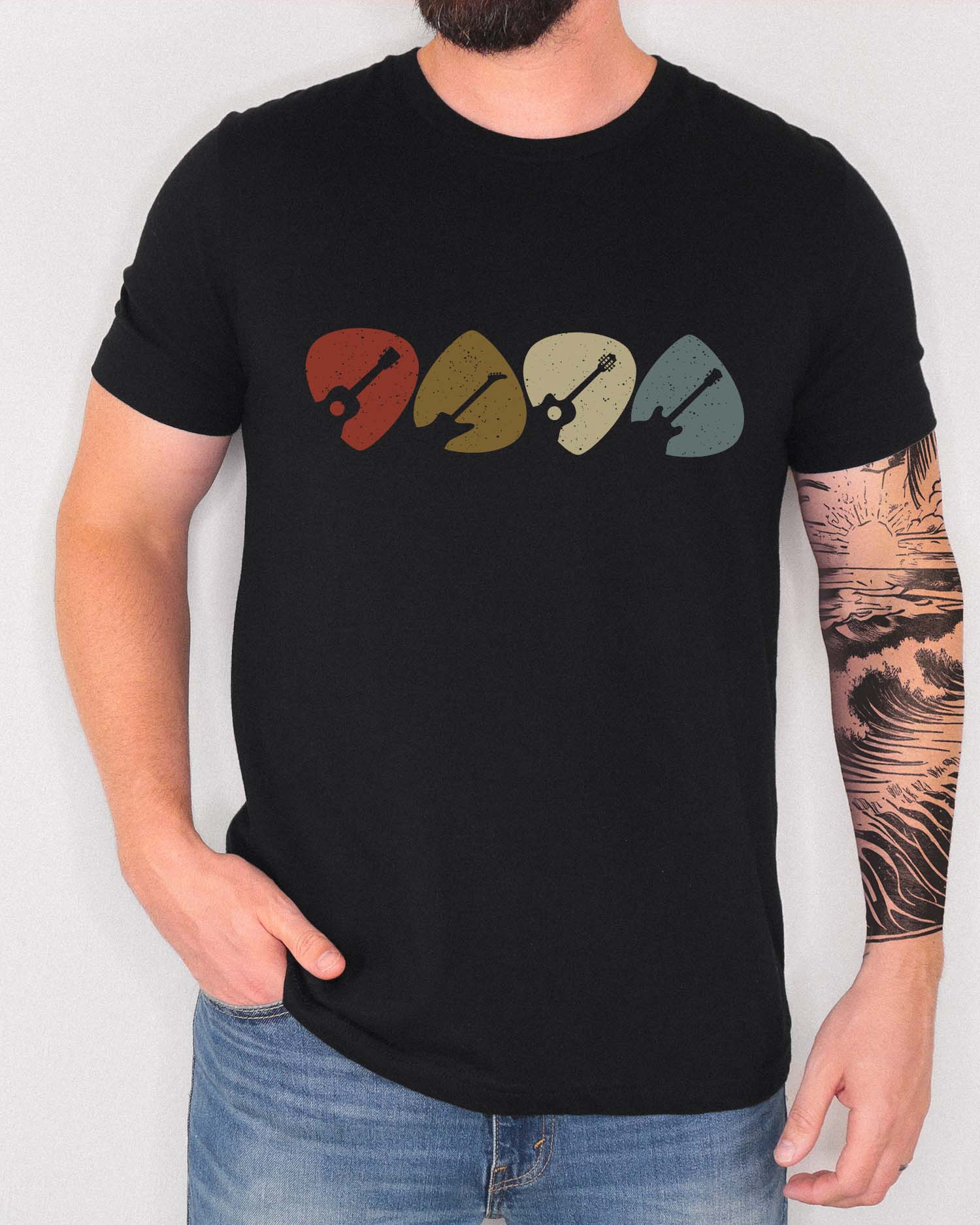 Retro Vintage Guitar Tee